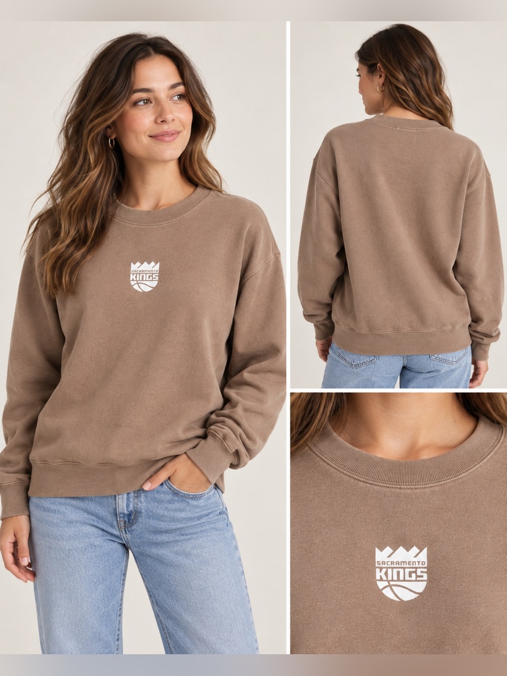 '47 Sacramento Kings Portabella Sweatshirt Brown Small NWT